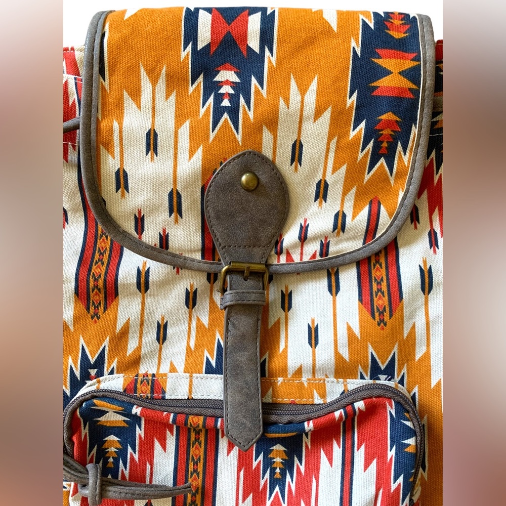 2/$25 Mossimo Aztec Pattern Backpack - Picture 2 of 7